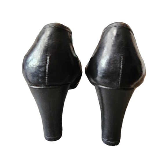 A2 Aerosoles Enchanted Women's Peep Toe Black Heels Size 8M - Picture 4 of 7